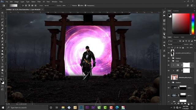 Tutorial Photoshop - Dungeon Gate смотреть онлайн