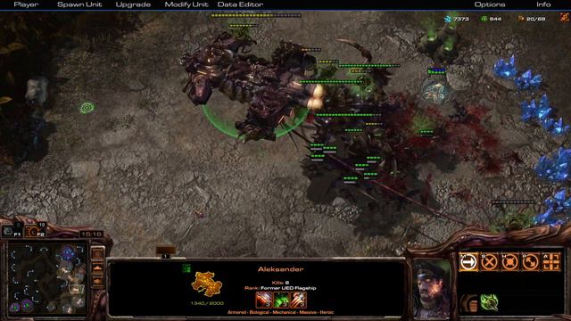 StarCraft II Aleksander(With neural parasite ability) in action смотреть онлайн