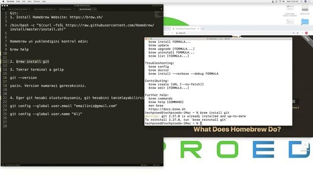 Adim Adim Mac Git Kurulumu (Step-by-Step Mac Git Installation) смотреть онлайн
