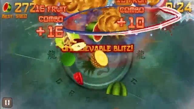 Fruit Ninja New HIGHEST World Record in Arcade Mode | 7703 смотреть онлайн