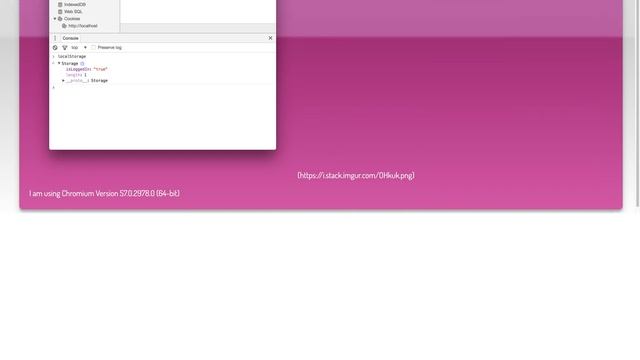 Chromium localStorage not showing in Developer Tools смотреть онлайн