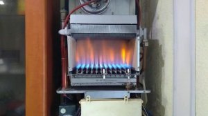 Как горит пламя в котле