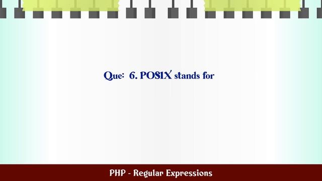 PHP - Regular Expressions MCQ Questions смотреть онлайн