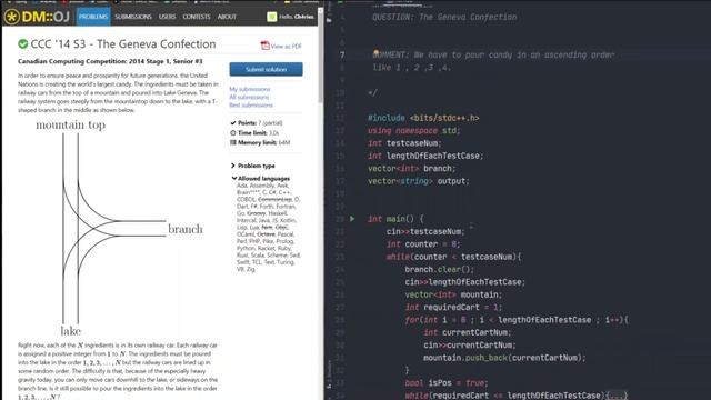 CCC'14 S3-The Geneva Confection(Java Solution) смотреть онлайн