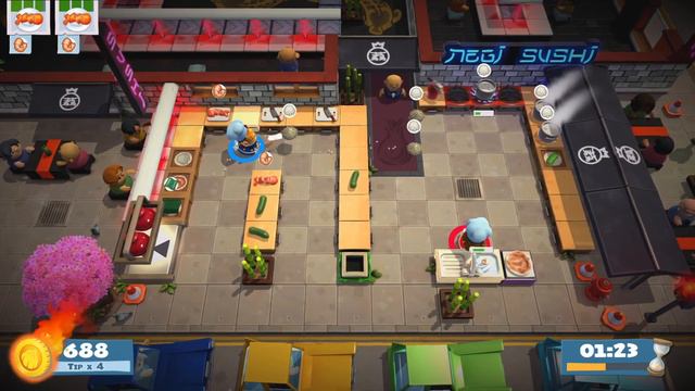 Overcooked! 2: 1-3 4 stars смотреть онлайн