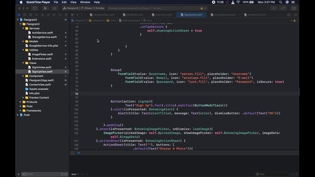 SwiftUI Instagram Clone with Firebase #6 Signing Up A User To Firebase смотреть онлайн
