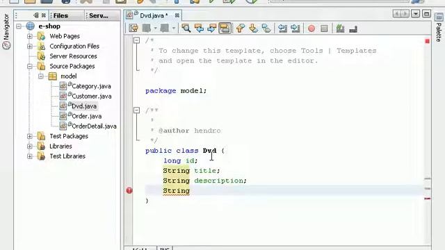 Java Web Programming / JSP. part 13 - Create model class смотреть онлайн