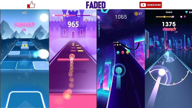 Faded - Tiles Hop VS Color Hop 3D VS Dancing Road VS Beat Roller || EDM Rush! || Alan Walker смотреть онлайн