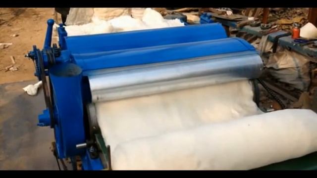 Чесальный станок для шерсти и ваты смотреть онлайн
