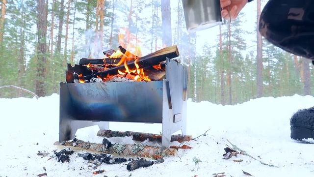 Мои Мангалы и Мини Печки для походов в лес. смотреть онлайн
