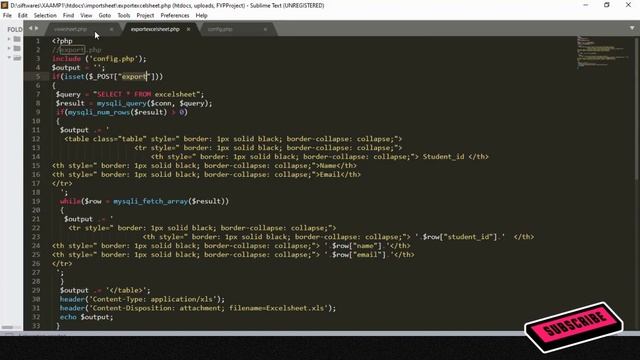 Export MySQL data to Excel in PHP - PHP Tutorial смотреть онлайн