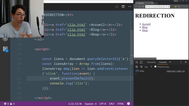 Faire des redirections en JavaScript смотреть онлайн