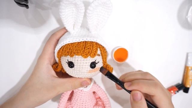 How To Add Perfect Blush On Amigurumi Crochet Doll
