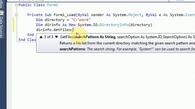 Visual Basic 20010/2008 : How to get all the files from a certain directory! смотреть онлайн