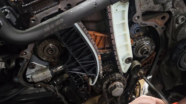 Audi A5 TFSI timing chain replacement смотреть онлайн