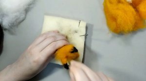 Валяние из шерсти. Как свалять лису из шерсти.