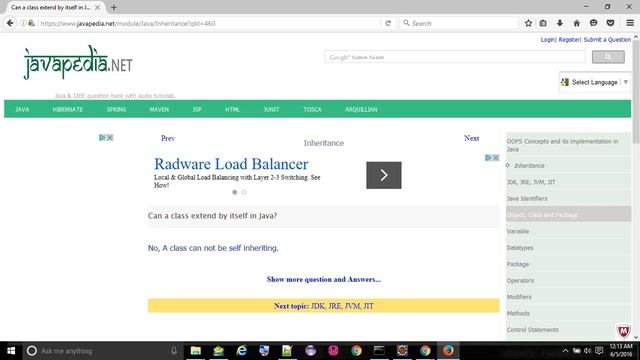Can a class extend by itself in Java?
- javapedia.net смотреть онлайн