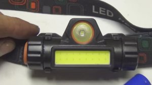 Замена аккумулятора 18650 в налобном фонаре.
