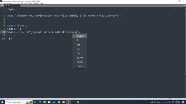 DATABASE PHP PDO MYSQL connection смотреть онлайн