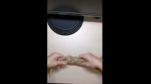 Подхват для штор из джутового каната вариант 2