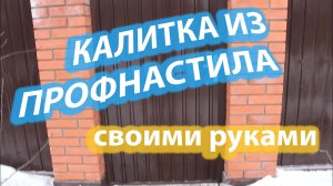 Калитка из профнастила своими руками. Как сделать самому бесплатно? установка калитки из профнастила