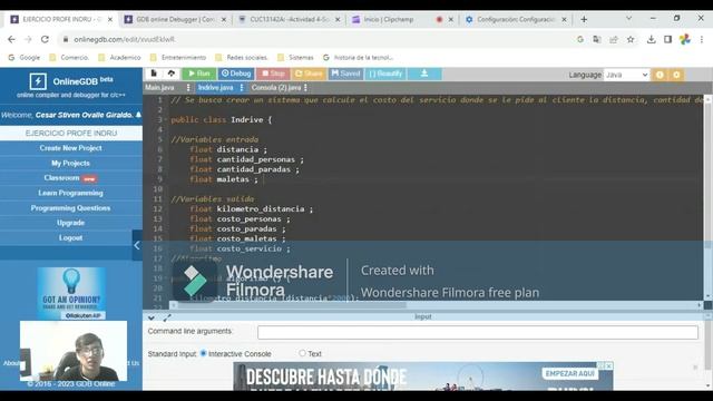 Ejercicios en Online GDB - JAVA смотреть онлайн