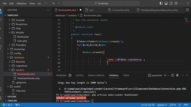 Database Seeding and Controller - LARAVEL смотреть онлайн