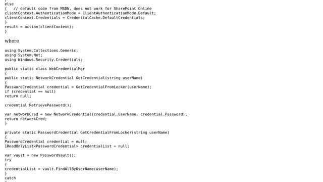 Sharepoint: Use Current User's Credentials for SharePoint Online C# (3 Solutions!!) смотреть онлайн