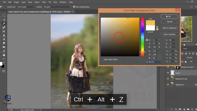 Photoshop cc Tutorial: Fantasy Girl (Dreamy Effects) | Outdoor Portrait EDITING смотреть онлайн