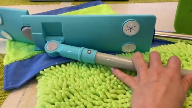 Обзор швабры AQUAmatic mop с телескопической ручкой и 2-мя насадками смотреть онлайн