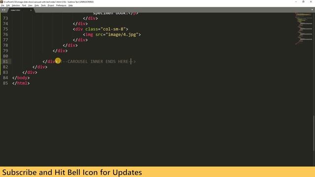 Bootstrap Carousel with text and images in slides | csPoint web designing tutorials смотреть онлайн