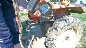 Замена масла в мотоблоке Брайт.