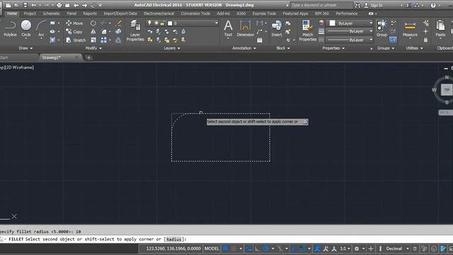 V16 AUTOCAD COMMAND FILLET & CHAMFER смотреть онлайн