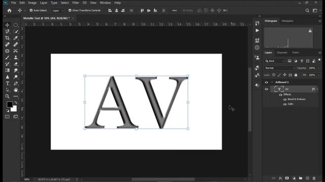 Photoshop Assignments Metallic / Chrome Text смотреть онлайн
