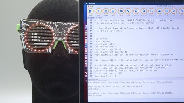 LED Glasses #3DPrinting #adafruit