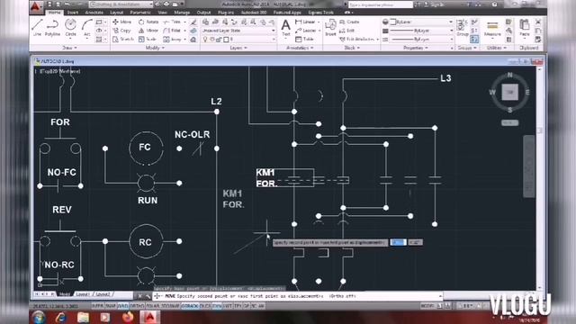 How to make motor control ladder diagram & wiring conn. Using autocad 2014/Jude master TV tutorial смотреть онлайн