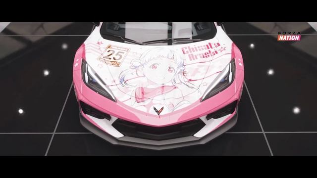 Liella Anime themed Chevrolet Corvette Stingray Coupe 2020 - Forza Horizon 5 смотреть онлайн