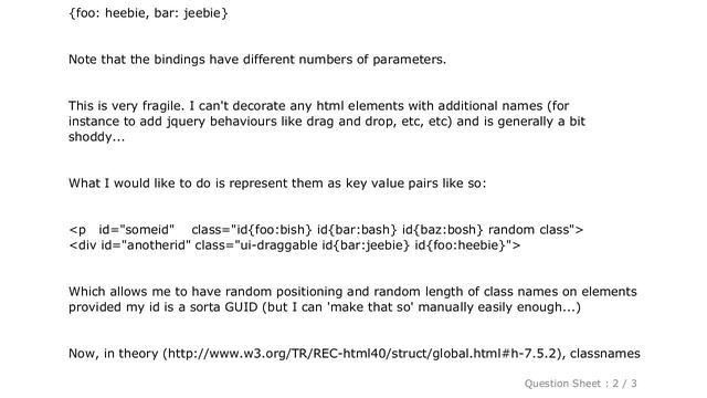 HTML : The Best Way To Represent key/value Pairs In HTML Class Names смотреть онлайн