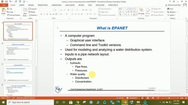 Lecture 1 How to download and Install EPANET 2 2 смотреть онлайн