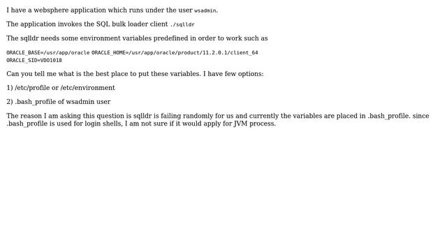 DevOps & SysAdmins: Place for setting environment variables for WebSphere JVM process смотреть онлайн