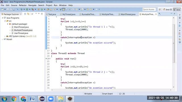 Creation of Threads in Java смотреть онлайн