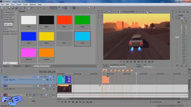 Tutorial: Sony Vegas - Mask Effect (In Romana) смотреть онлайн