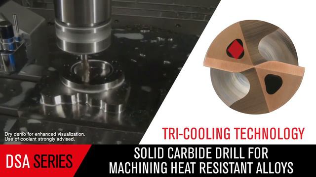 DIAEDGE DSA Series Solid Carbide Drills for Aerospace Manufacturing смотреть онлайн