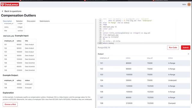 SQL Queries Interview Questions & Answers - 3 SQL Questions (Medium) with solution from TOP company смотреть онлайн