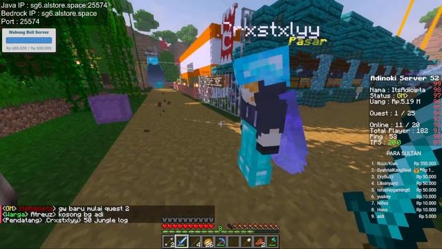 ? Live Server Adinoki Season 2 - Minecraft Indonesia Java Bedrock mcpe 1.19 смотреть онлайн
