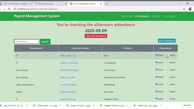 Payroll Management System using php, html, css and bootstrap | demo смотреть онлайн
