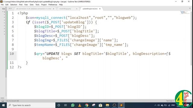 22 - Update Blog Post From Admin Panel | Dynamic website development PHP & SQL tutorials 2020 смотреть онлайн