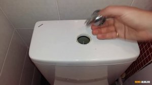 Как снять крышку унитаза с кнопкой. (How to remove the toilet tank lid)