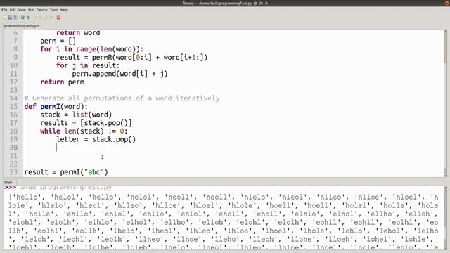 Permutations Iteratively