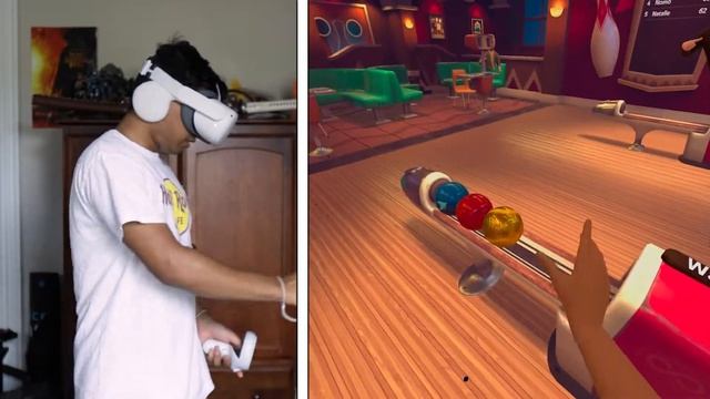 It feels like real bowling! | ForeVR Bowl VR Oculus Quest 2 смотреть онлайн
